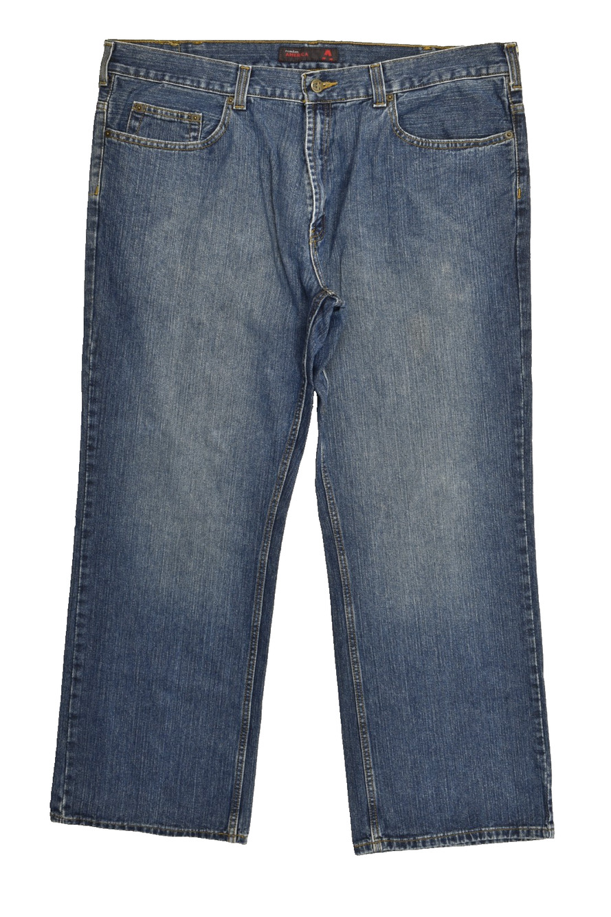 Perry Ellis America Men's Jeans 40x30 Blue Medium Wash Straight Leg Vintage 100%